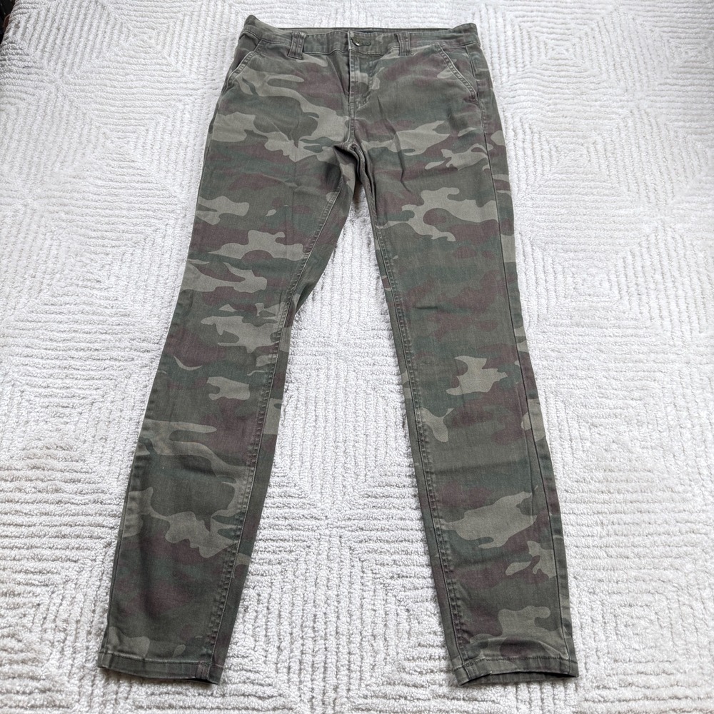 Sanctuary Camouflage Skinny Pants Women's 28 Green Camo Utility Edgy Gorpcore